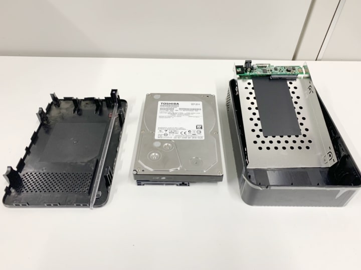 異音がするバッファロー製外付けhdd Hd Lc2 0u3 からのデータ復旧 重度物理障害 堺市北区 製造業 大阪緊急対応 データ復旧特急出張可 Nas Raid サーバー クイックマン 大阪市内出張特急対応